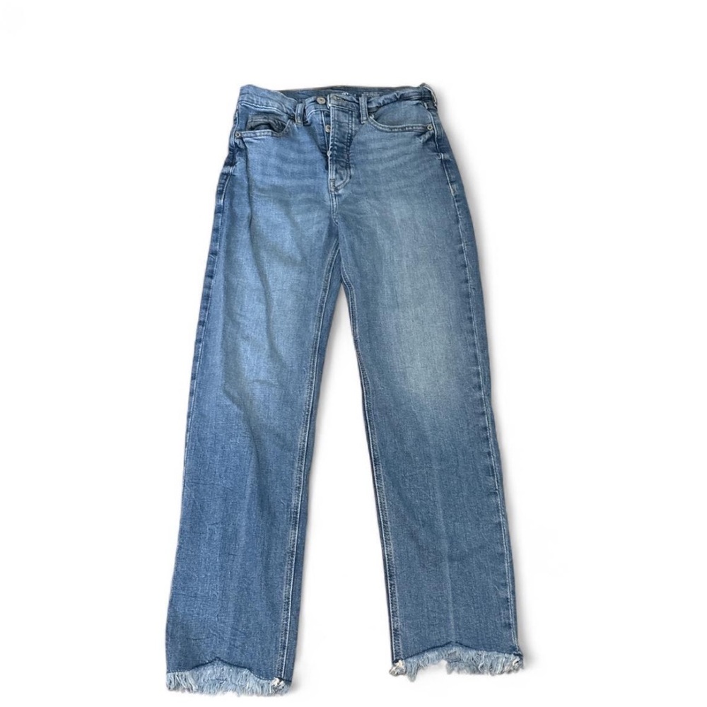 Women's High rise straight leg blue Jeans